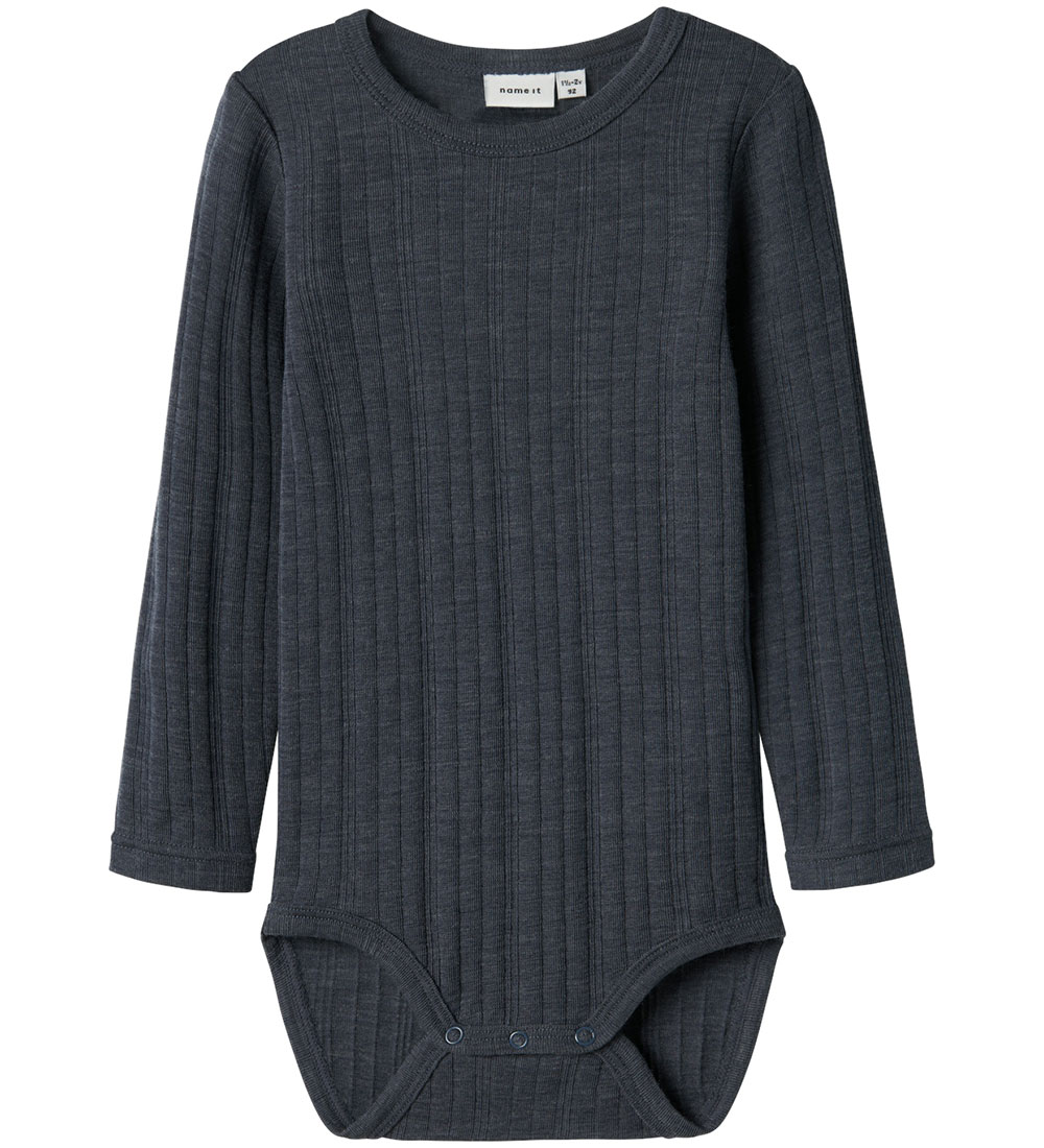 Name It Body L/æ - Noos - Wolle - NmmWang - Ombre Blue - Name It - 3 Jahre (98) - Body L/Ä von Name It