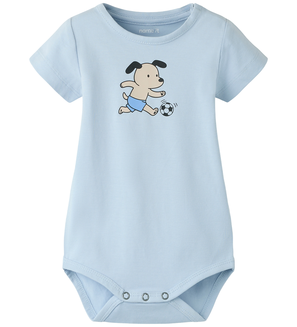 Name It Body k/ä - NbmHuttie - Kentucky Blue m. Hund - Name It - 50 - Body K/Ä von Name It