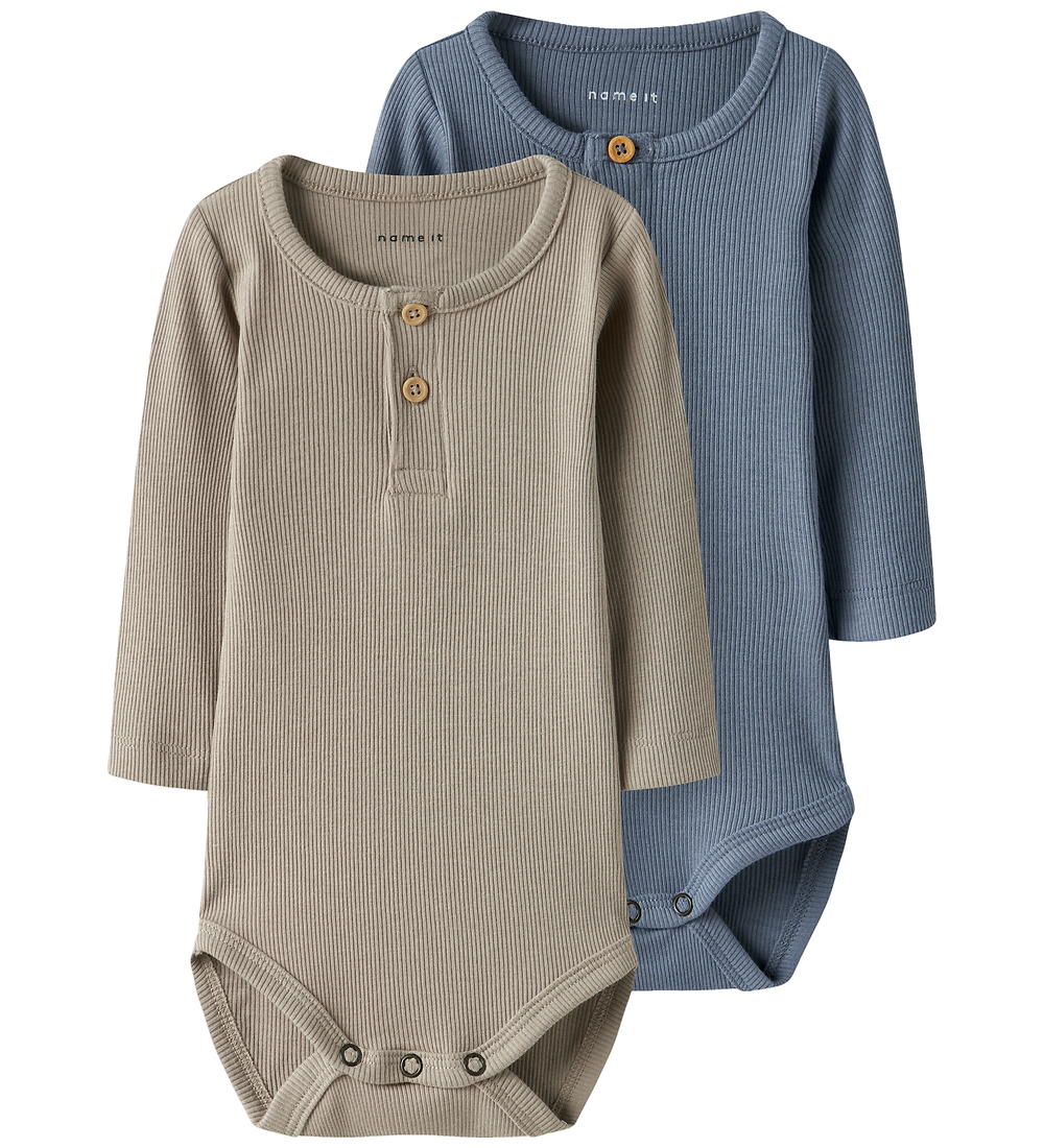 Name It Body l/ä - 2er-Pack - Rib - Noos - NbmKab - Troposphäre/ - Name It - 74 - Body L/Ä Name It Body l/ä - 2er-Pack - Rib - Noos - NbmKab - Troposphäre/ - Name It - 74 - Body L/Ä von Name It