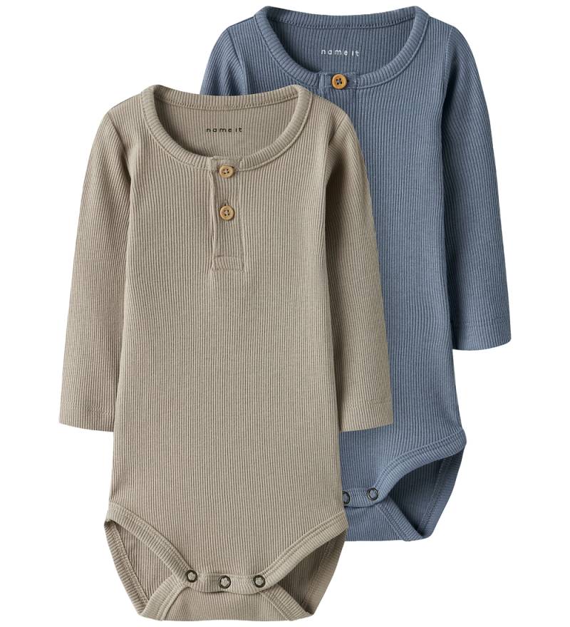 Name It Body l/ä - 2er-Pack - Rib - Noos - NbmKab - Troposphäre/ - Name It - 74 - Body L/Ä Name It Body l/ä - 2er-Pack - Rib - Noos - NbmKab - Troposphäre/ - Name It - 74 - Body L/Ä von Name It