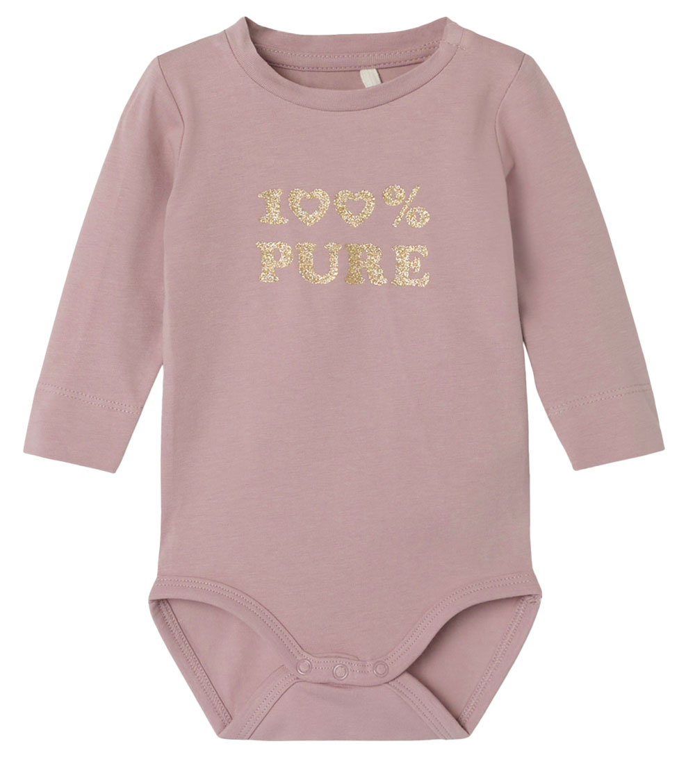 Name It Body l/ä - NbfFanewa - Deauville Mauve m. Glitzer - Name It - 50 - Body L/Ä Name It Body l/ä - NbfFanewa - Deauville Mauve m. Glitzer - Name It - 50 - Body L/Ä von Name It