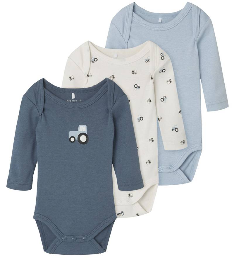 Name It Body l/ä - Noos - 3er-Pack - Jet Stream - Name It - 56 - Body L/Ä Name It Body l/ä - Noos - 3er-Pack - Jet Stream - Name It - 56 - Body L/Ä von Name It