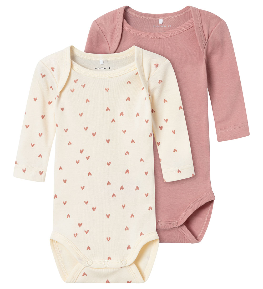 Name It Body l/ä - Noos - NbfBody - 2er-Pack - Buttercreme - Name It - 1½ Jahre (86) - Body L/Ä von Name It