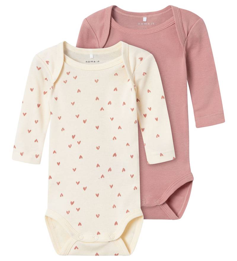 Name It Body l/ä - Noos - NbfBody - 2er-Pack - Buttercreme - Name It - 1½ Jahre (86) - Body L/Ä von Name It
