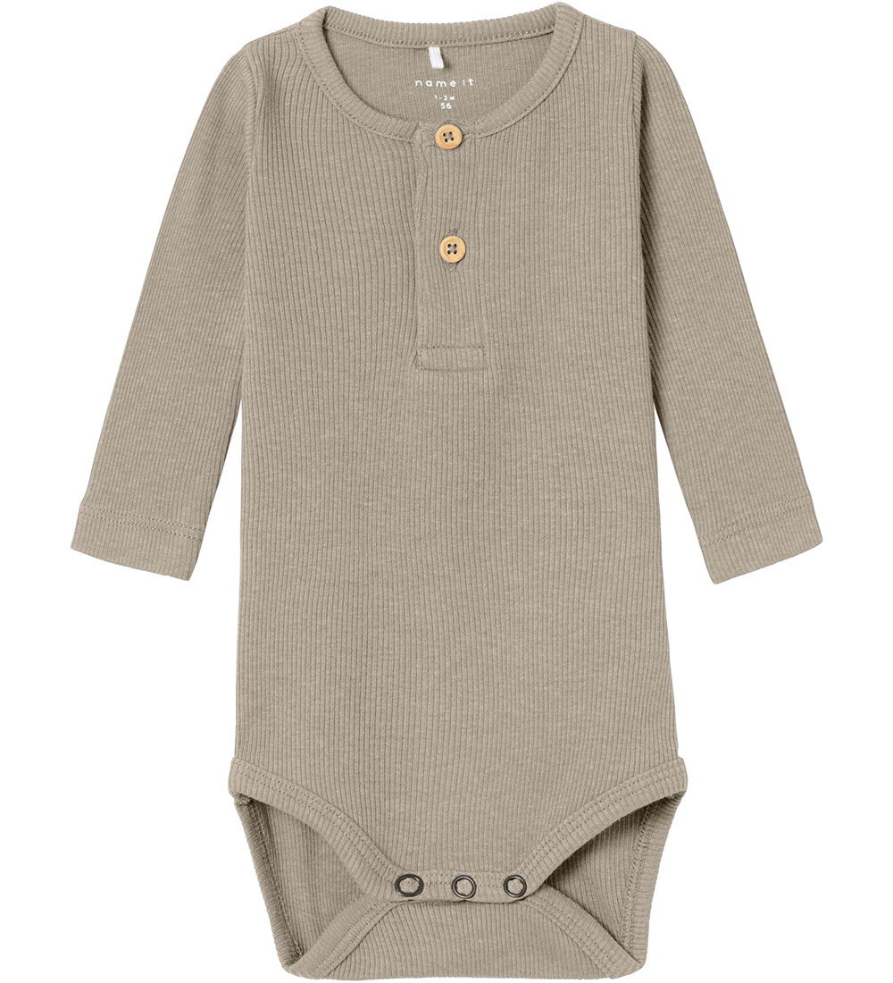 Name It Body l/ä - Noos - Rib - NbmKab - Reines Kaschmir - Name It - 1 Jahr (80) - Body L/Ä von Name It