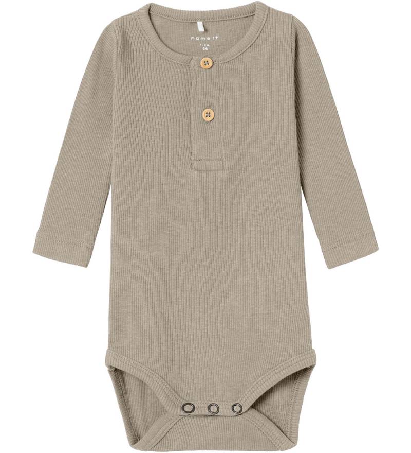Name It Body l/ä - Noos - Rib - NbmKab - Reines Kaschmir - Name It - 1 Jahr (80) - Body L/Ä von Name It