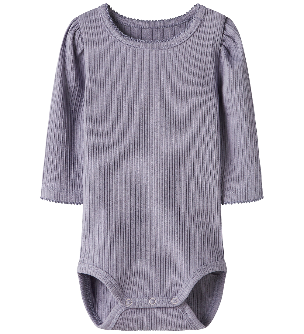 Name It Body l/ä - Rib - NbfDemi - Lavender Grey - Name It - 68 - Body L/Ä Name It Body l/ä - Rib - NbfDemi - Lavender Grey - Name It - 68 - Body L/Ä von Name It