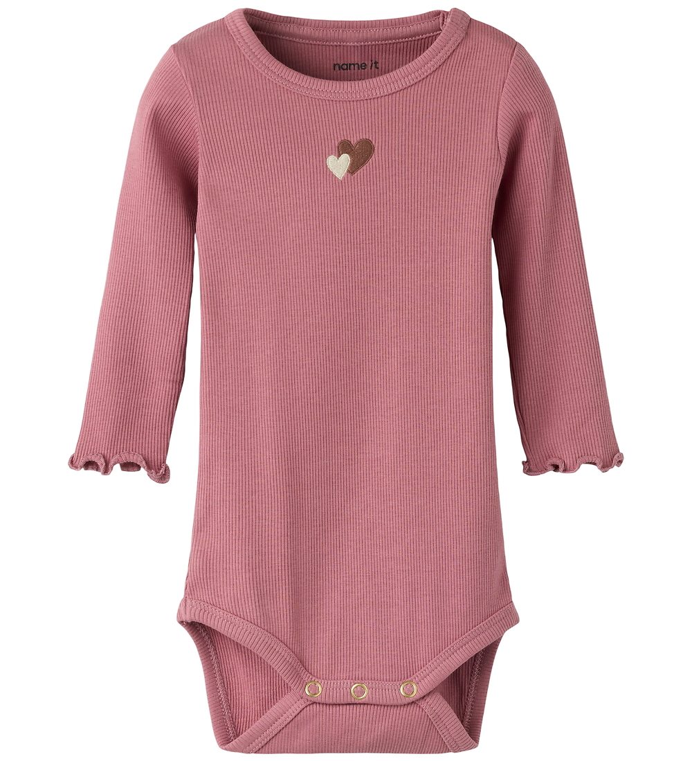 Name It Body l/ä - Rib - NbfHanilia - Mesa Rose - Name It - 74 - Body L/Ä von Name It
