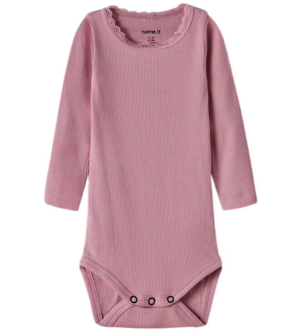 Name It Body l/ä - Rib - Noos - NbfKab - Flieder - Name It - 1 Jahr (80) - Body L/Ä von Name It