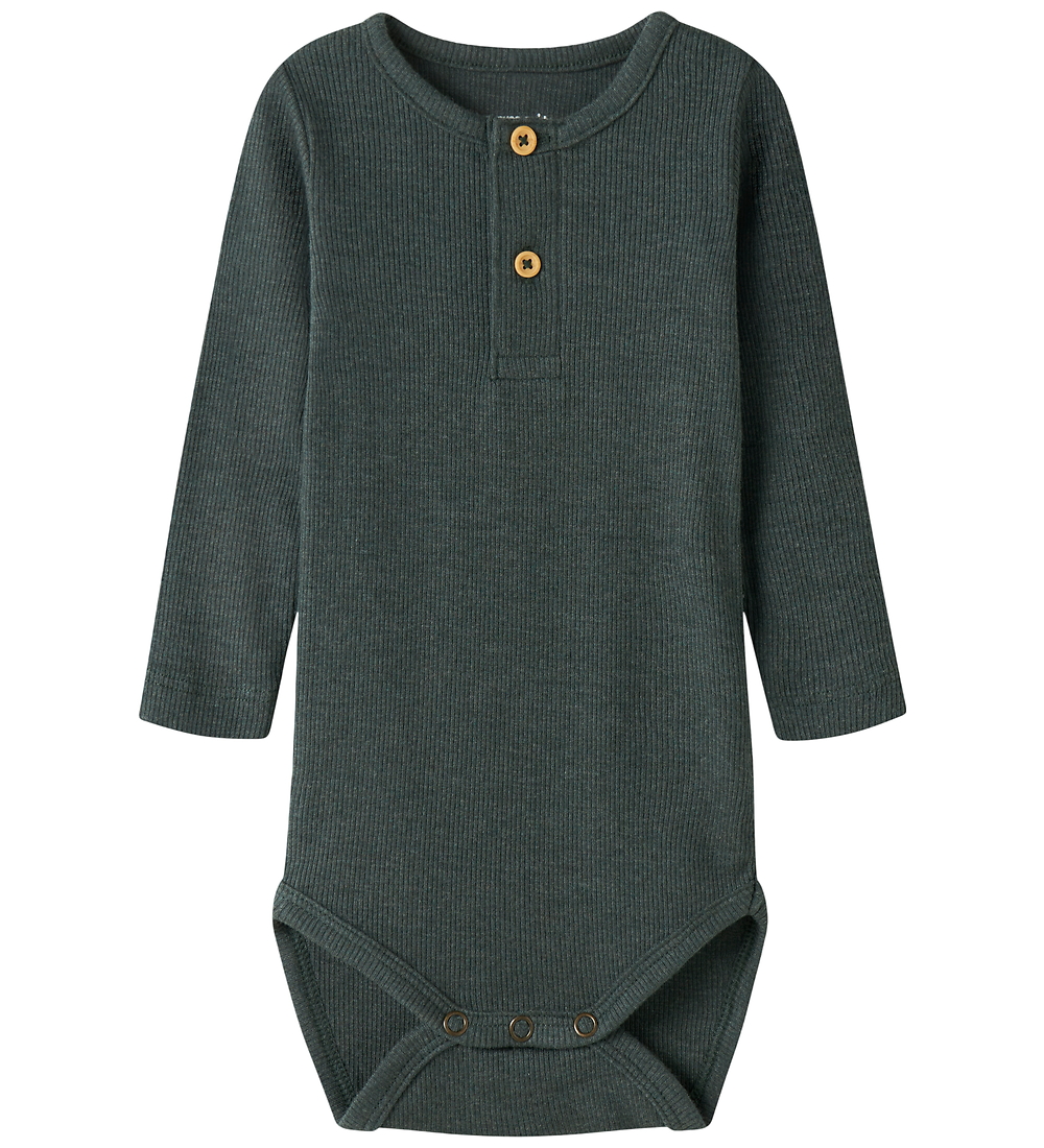 Name It Body l/ä - Rib - Noos - NbmKab - Urban Chic/Melange - Name It - 56 - Body L/Ä von Name It