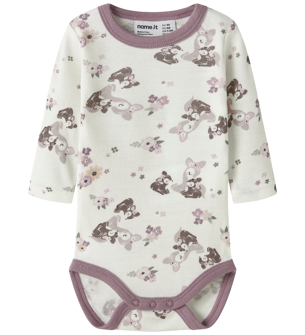 Name It Body l/ä - Wolle - NbfVillit - Snow White/Bambi + Blumen - Name It - 68 - Body L/Ä Name It Body l/ä - Wolle - NbfVillit - Snow White/Bambi + Blumen - Name It - 68 - Body L/Ä von Name It
