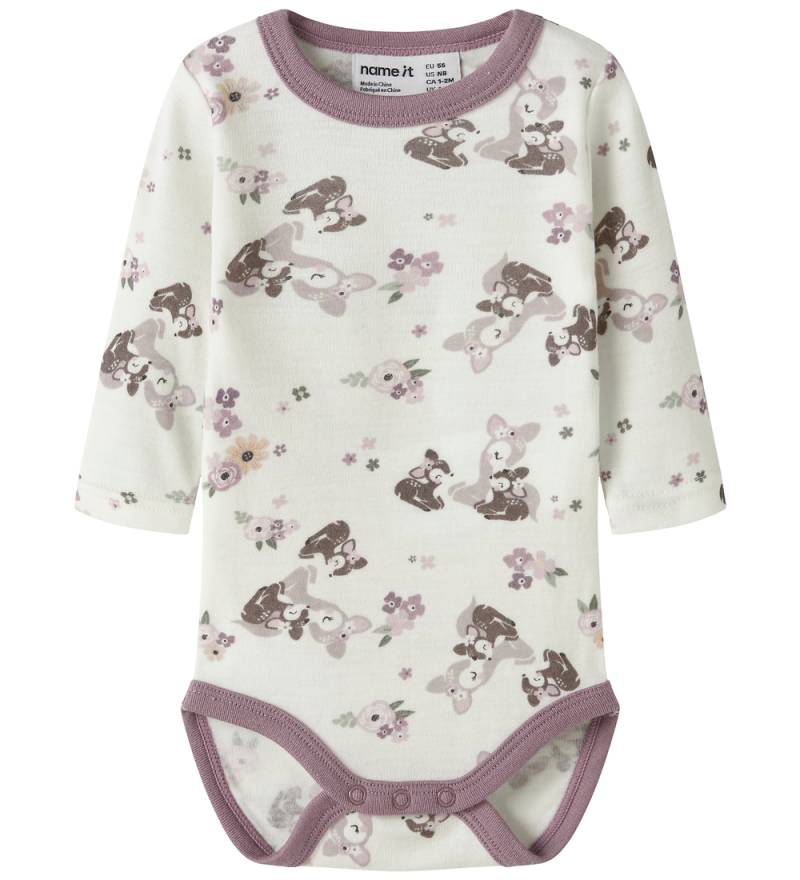 Name It Body l/ä - Wolle - NbfVillit - Snow White/Bambi + Blumen - Name It - 74 - Body L/Ä Name It Body l/ä - Wolle - NbfVillit - Snow White/Bambi + Blumen - Name It - 74 - Body L/Ä von Name It