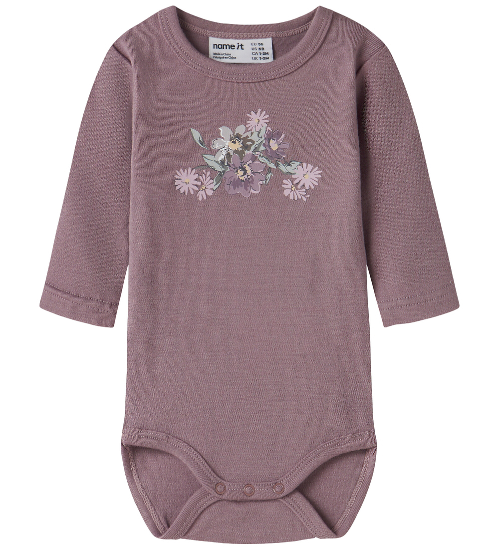 Name It Body l/ä - Wolle - NbfWillitus - Fliegenpilz/Flower Bouq - Name It - 56 - Body L/Ä Name It Body l/ä - Wolle - NbfWillitus - Fliegenpilz/Flower Bouq - Name It - 56 - Body L/Ä von Name It