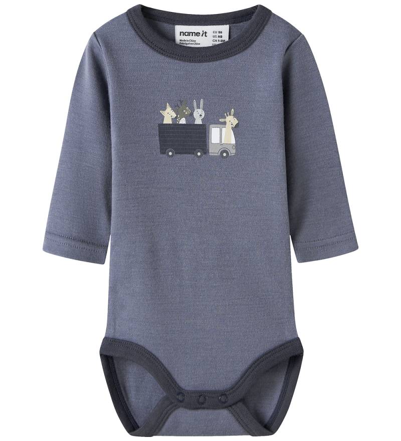 Name It Body l/ä - Wolle - NbmVillit - Folkstone Grey/Animal At - Name It - 74 - Body L/Ä Name It Body l/ä - Wolle - NbmVillit - Folkstone Grey/Animal At - Name It - 74 - Body L/Ä von Name It