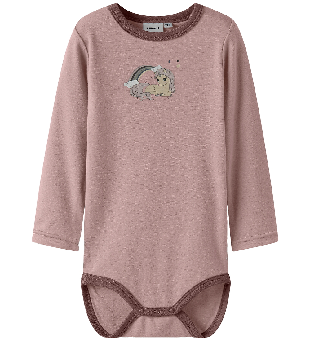 Name It Body l/ä - Wolle - NmfWillit - Geweih/Unicorn - Name It - 3 Jahre (98) - Body L/Ä von Name It