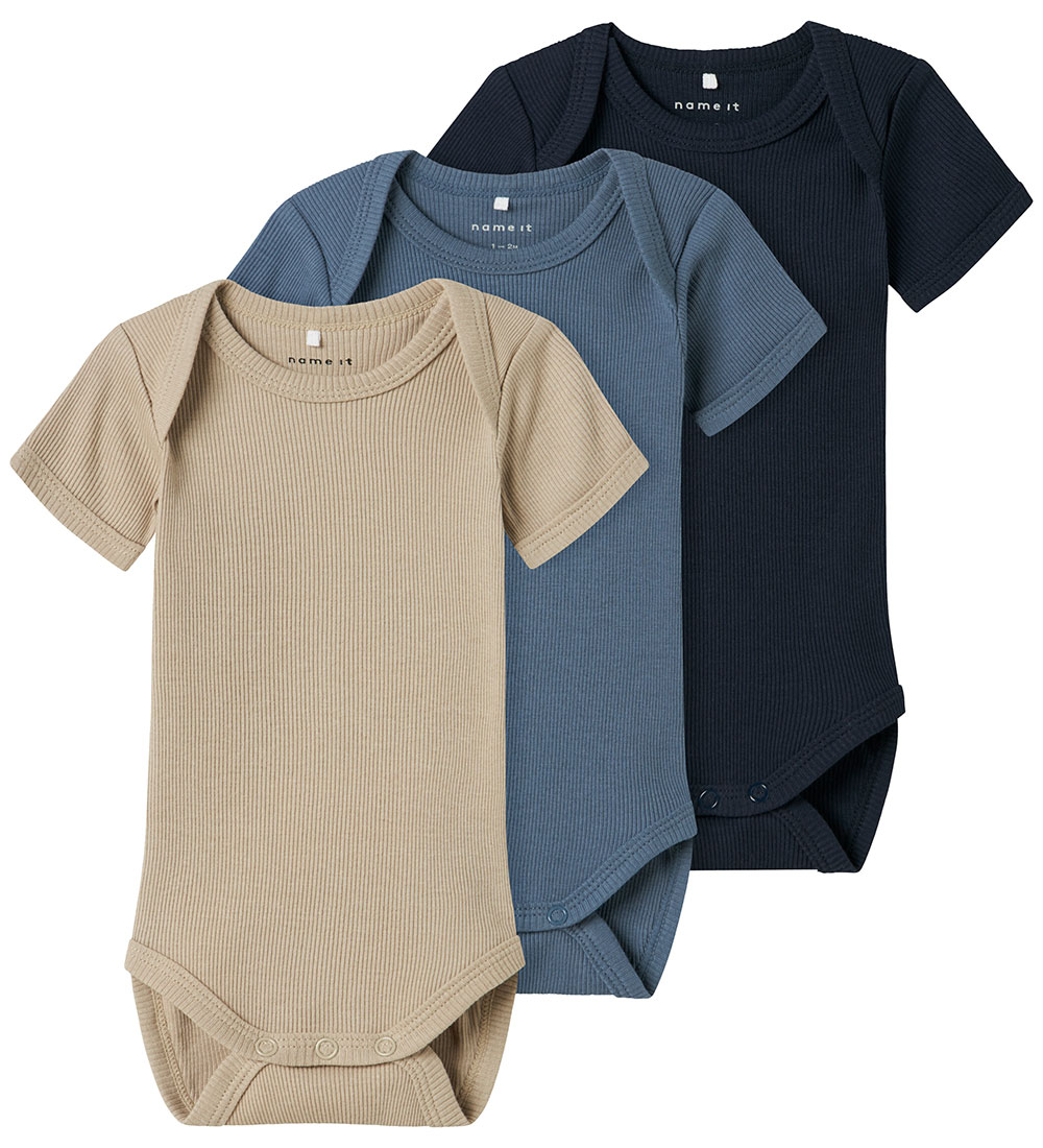 Name It Bodys k/ä - Rib - Noos - NbnBody - 3er-Pack - China Blue - Name It - 68 - Body K/Ä Name It Bodys k/ä - Rib - Noos - NbnBody - 3er-Pack - China Blue - Name It - 68 - Body K/Ä von Name It