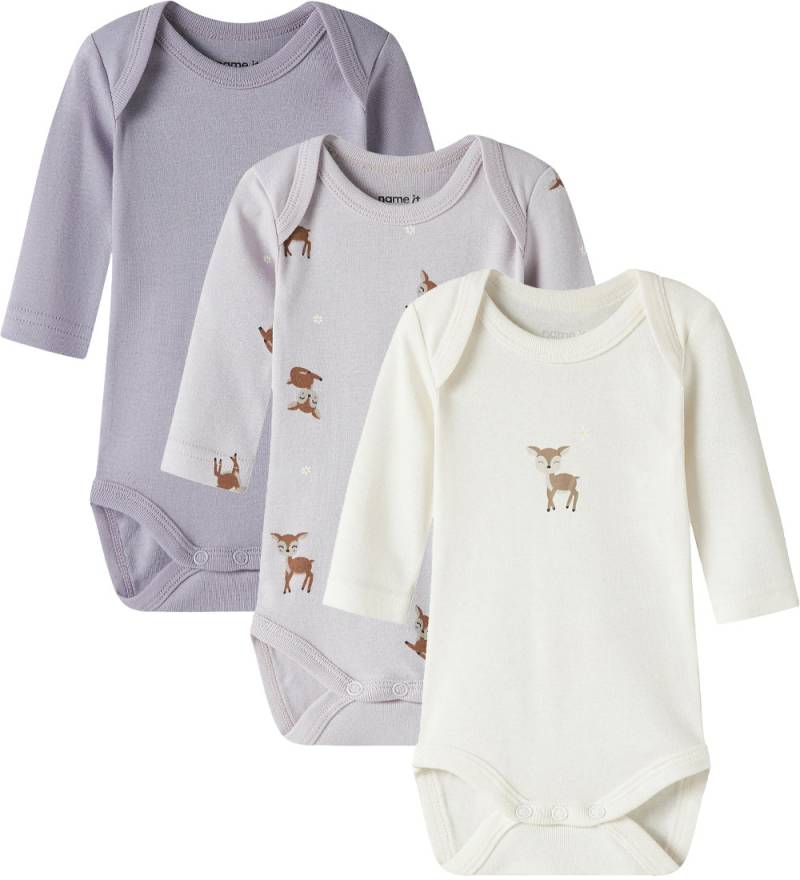 Name It Bodys l/ä - Noos - NbfBody - 3er-Pack - Lilac Marble/W/J - Name It - 62 - Body L/Ä Name It Bodys l/ä - Noos - NbfBody - 3er-Pack - Lilac Marble/W/J - Name It - 62 - Body L/Ä von Name It