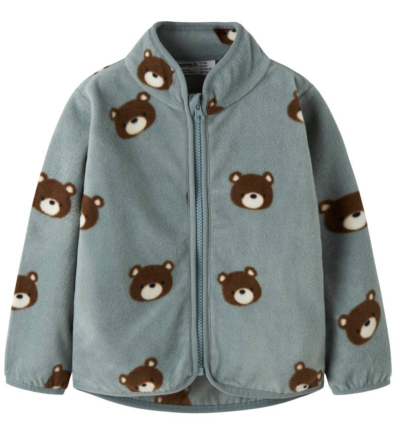 Name It Fleecejacke - NmmOrlajs - Abyss m. Kuscheltiere - Name It - 2 Jahre (92) - Fleecejacken von Name It