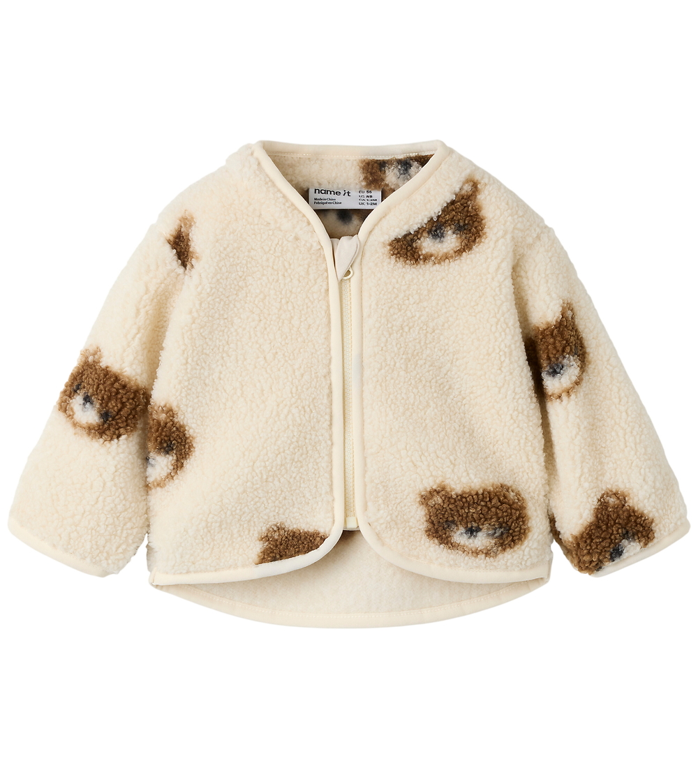 Name It Fleecejacke - Teddy - NbmOrlaj - Birch m. Kuscheltiere - Name It - 62 - Fleecejacken Name It Fleecejacke - Teddy - NbmOrlaj - Birch m. Kuscheltiere - Name It - 62 - Fleecejacken von Name It