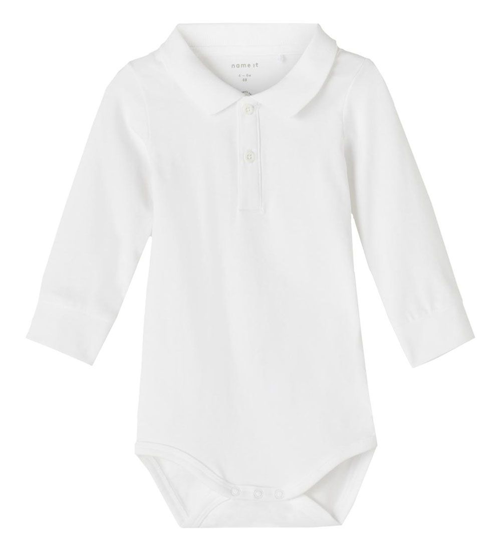 Name It Polo-Karosserie l/ä - NbmHolger - Bright White - Name It - 2 Jahre (92) - Body L/Ä von Name It