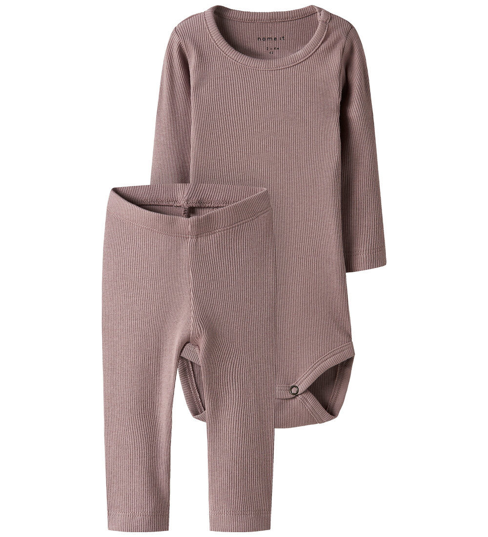 Name It Set - Body l/ä/Leggings - Deauville Mauve/DEAUVILLE MA - Name It - 68 - Body L/Ä Name It Set - Body l/ä/Leggings - Deauville Mauve/DEAUVILLE MA - Name It - 68 - Body L/Ä von Name It