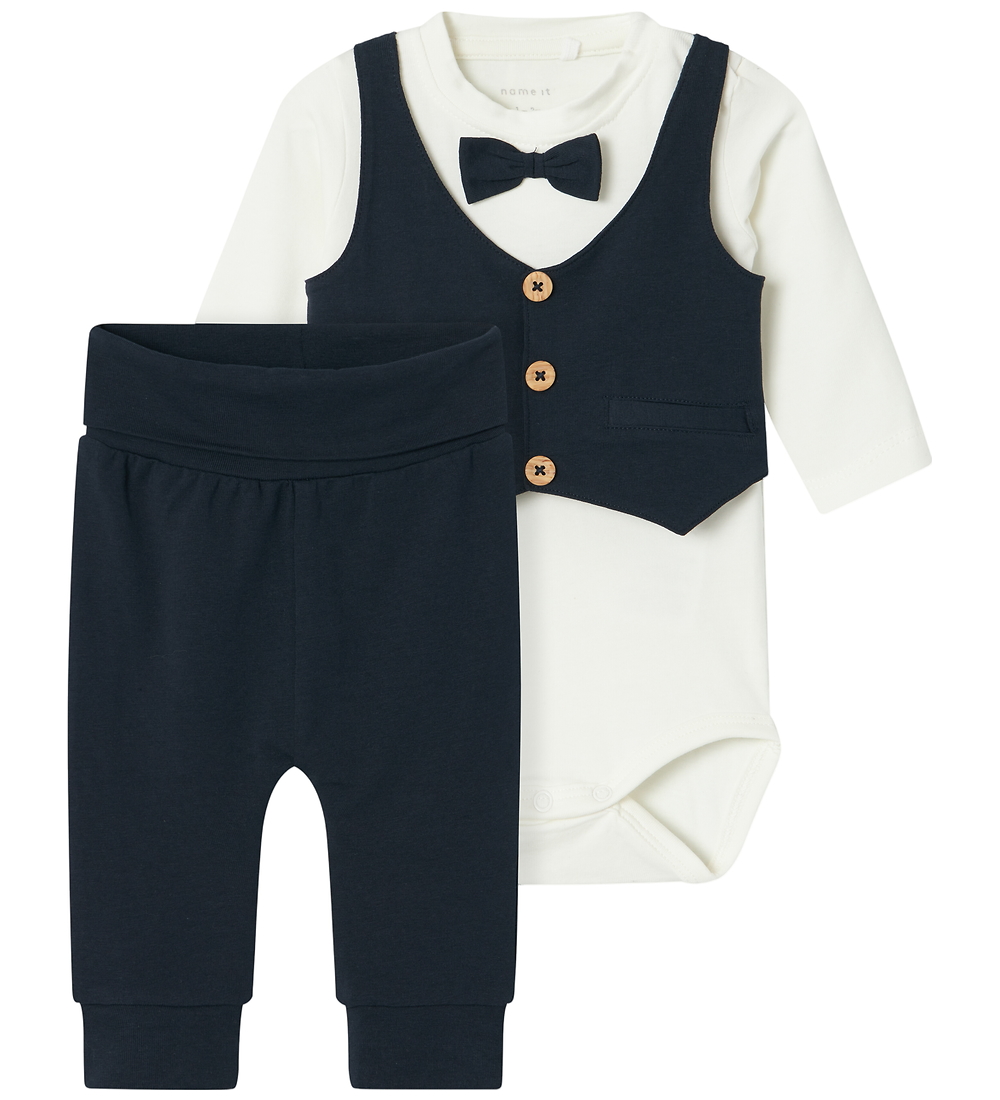 Name It Set - NbmAdam - Dark Sapphire/Solid Hypothek - Name It - 1 Jahr (80) - Body L/Ä von Name It
