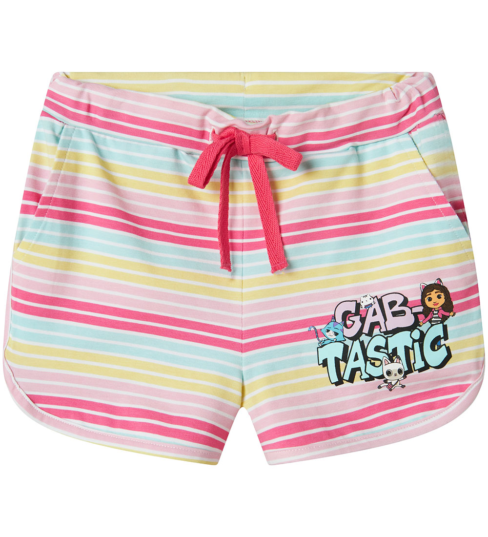 Name It Shorts - NmfMena - Pink Zuckerguss m. Gabbys Puppenhaus - Name It - 2 Jahre (92) - Shorts von Name It
