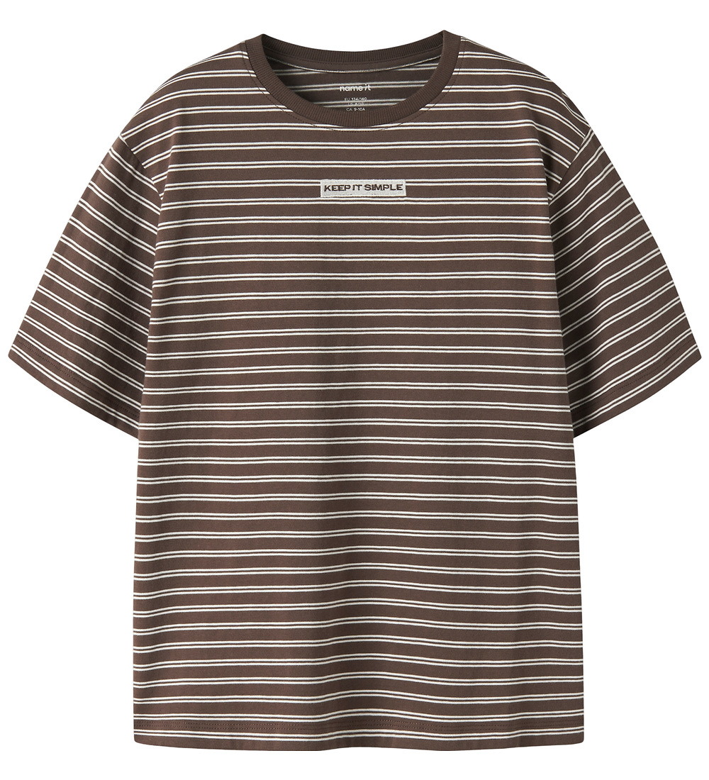 Name It T-Shirt - NkmKristian - Einkaufstasche/Wispy Clouds - Name It - 9-10 Jahre (134-140) - T-Shirts von Name It
