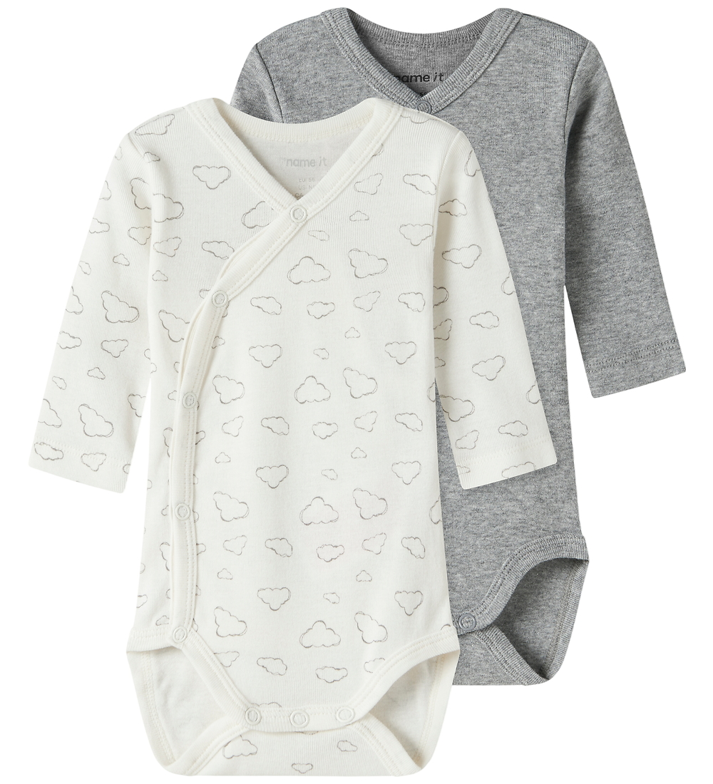 Name It Wickelbody l/ä - Noos - 2er-Pack - Jet Stream/Grey Me - Name It - 62 - Body L/Ä Name It Wickelbody l/ä - Noos - 2er-Pack - Jet Stream/Grey Me - Name It - 62 - Body L/Ä von Name It