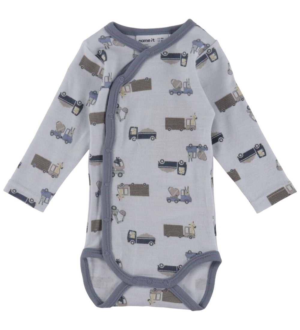 Name It Wickelbody l/ä - Wolle - NbmWillit - Arctic Ice - Name It - 50 - Body L/Ä Name It Wickelbody l/ä - Wolle - NbmWillit - Arctic Ice - Name It - 50 - Body L/Ä von Name It