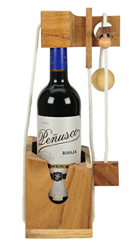 Namesakes® Flaschenrätsel - Holzpuzzle für Erwachsene - Denkspiele - Originelle Geschenkverpackung für Weinflaschen - Geschenkideen für Männer und Frauen - Kombinatorische Logik Namesakes® Flaschenrätsel - Holzpuzzle für Erwachsene - Denkspiele - Originelle Geschenkverpackung für Weinflaschen - Geschenkideen für Männer und Frauen - Kombinatorische Logik von Namesakes