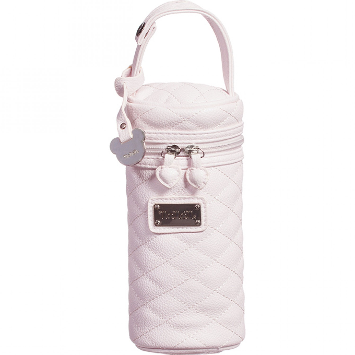 Baby Flaschenhalter Nanan Pink Gestepptes Öko-Leder Baby Flaschenhalter Nanan Pink Gestepptes Öko-Leder von Nanan