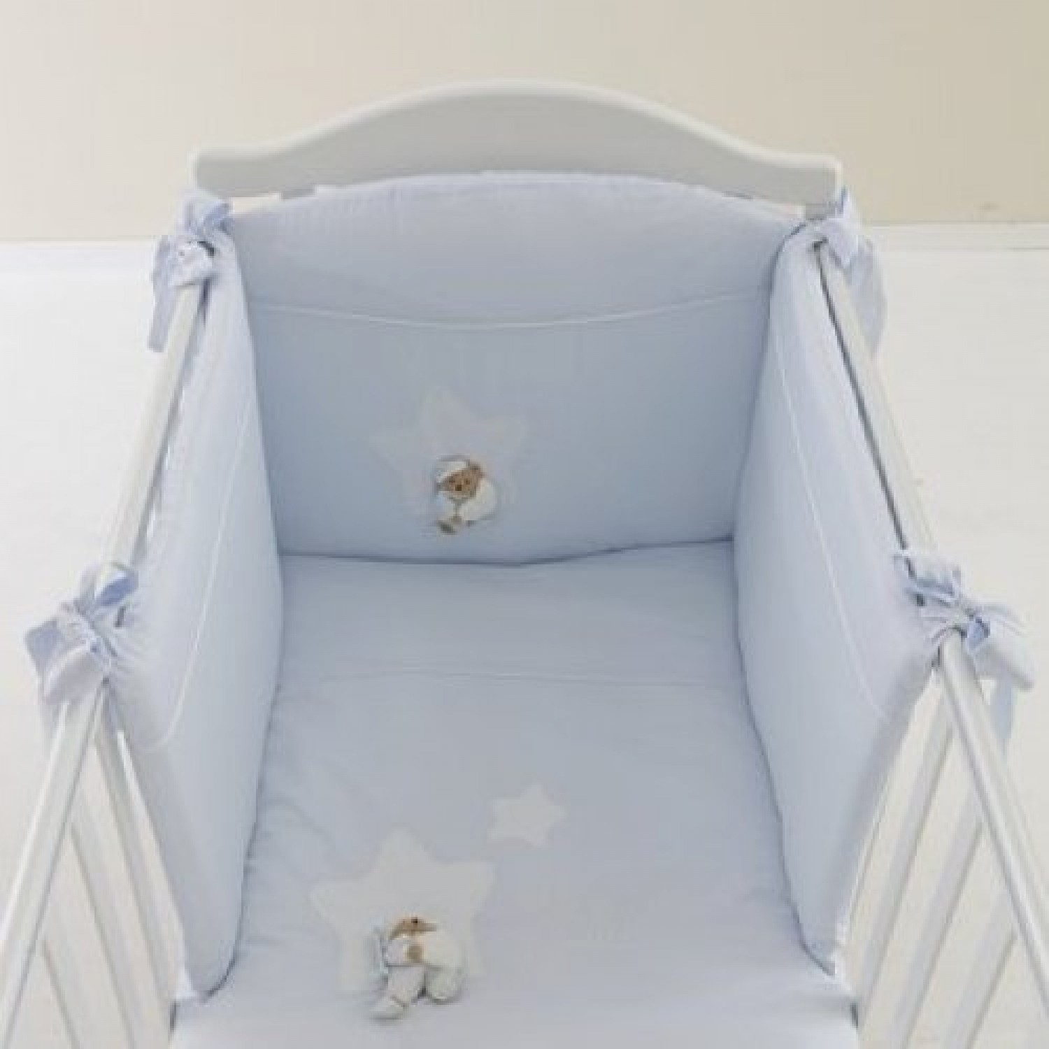 Puccio Bett Bettdecke Set Hellblau – 4 stück Puccio Bett Bettdecke Set Hellblau – 4 stück von Nanan