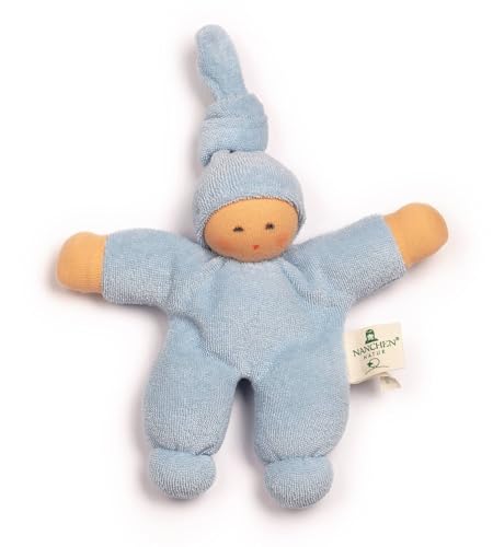 Nanchen Püppchen Pimpel hellblau, aus 100 % reiner Bio Baumwolle mit Bio-Schurwollfüllung Nanchen Püppchen Pimpel hellblau, aus 100 % reiner Bio Baumwolle mit Bio-Schurwollfüllung von Nanchen