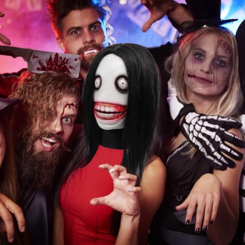 Nankoyal Gruselige Halloween Cosplay Maske | Vollständige Kopfmaske Gruselmaske | Halloween-Kopfschmuck Cosplay Requisiten für Rollenspiel Themenparty Bühnenauftritt von Nankoyal