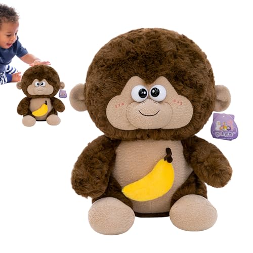 Nankoyal Plüsch Affepuppe, Affen ausgestopfte Puppe | Nettes Huggable Stoffed Animal Model - Plüsch umarmende Affenspielzeug für Wohnzimmer, Schlafzimmer, Kinderzimmer, Sofa, Couch von Nankoyal