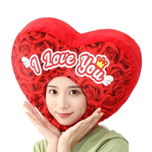 Nankoyal Rote Herz-Kopfbedeckung – Plüsch-Blumen-Herz-Maskerade Cosplay-Kopfbedeckung | Herz-gefüllter Hut, lustige Cosplay-Fotoautomaten-Requisiten für Damen und Herren Nankoyal Rote Herz-Kopfbedeckung – Plüsch-Blumen-Herz-Maskerade Cosplay-Kopfbedeckung | Herz-gefüllter Hut, lustige Cosplay-Fotoautomaten-Requisiten für Damen und Herren von Nankoyal