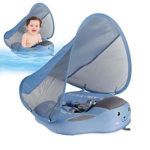 Nankoyal Schwimmsichere Baby-Schwimmhilfe Mit Sonnendach, Aufblasbare Baby-Schwimmhilfe Mit LSF 50+, Sonnendach Und Bodenstütze, Verstellbarer Sicherheitssitz Für Neugeborene Und Kleinkinder Nankoyal Schwimmsichere Baby-Schwimmhilfe Mit Sonnendach, Aufblasbare Baby-Schwimmhilfe Mit LSF 50+, Sonnendach Und Bodenstütze, Verstellbarer Sicherheitssitz Für Neugeborene Und Kleinkinder von Nankoyal