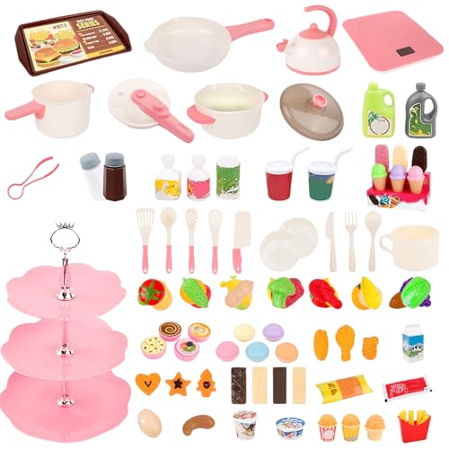 Nankoyal Spielküchenzubehör - Lernspielzeug Für Vorschulkinder | Kreatives Kochspielzeug Mit Rollenspiel-Töpfen, Pfannen & Küchenutensilien Für Mädchen Zuhause Kindergarten & Spielzimmer Nankoyal Spielküchenzubehör - Lernspielzeug Für Vorschulkinder | Kreatives Kochspielzeug Mit Rollenspiel-Töpfen, Pfannen & Küchenutensilien Für Mädchen Zuhause Kindergarten & Spielzimmer von Nankoyal