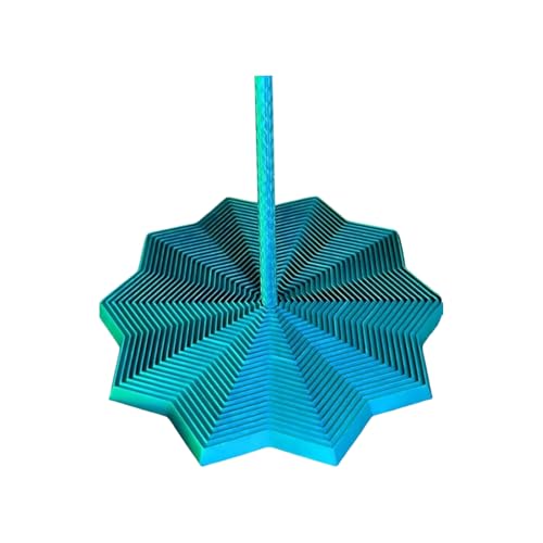 3D Gedruckter Erweiterter Sensorischer Fidget Stern, Wabenförmiges Spiraldesign, Erweiterbares Fraktales Fidget Sechseck Mit Griff, Stressabbau Toy Für Erwachsene, Feiertage, Halloween von Nanmiyan