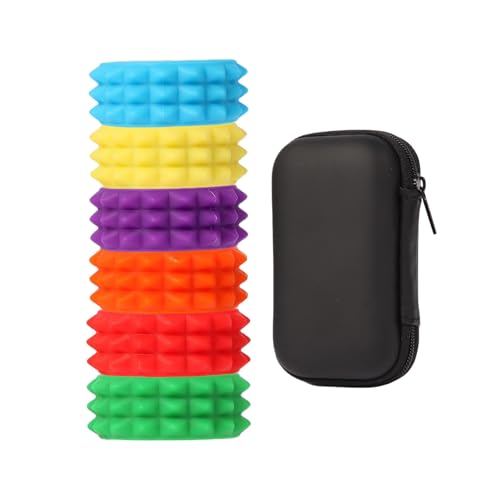 Nanmiyan Silikon Magnetbälle Fidget Toys | 6 Stück Sensorische Magnetische Stressbälle,Spielzeug Mit Magneten Zur Stressbewältigung Für Büro Reisen Klassenzimmer Kinder Jugendliche Kleinkinder von Nanmiyan
