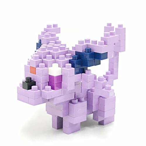 nanoblock Klemmbaustein Set Pokémon Espeon/Psiana 130 Teile, Geschicklichkeitslevel 2, NBPM-043 von nanoblock