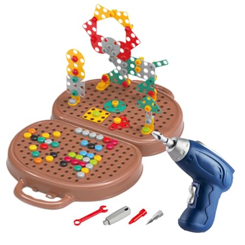 2 in 1 Werkzeugbank für – 2D/3D-Werkzeugkasten | Werkzeugbank für Kleinkinder mit Werkzeugkasten, elektronischer Spielzeugbohrmaschine 2 in 1 Werkzeugbank für – 2D/3D-Werkzeugkasten | Werkzeugbank für Kleinkinder mit Werkzeugkasten, elektronischer Spielzeugbohrmaschine von Naqqios