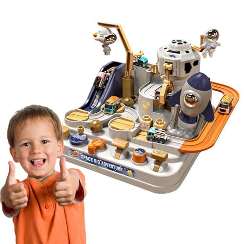 Abenteuerspielzeug Car Spaces – Spielzeug für Kleinkinder im Vorschulalter auf Rennstrecke im Auto | Lernspielzeug für Jungen und Mädchen ab 4 Jahren mit 3 Autos Abenteuerspielzeug Car Spaces – Spielzeug für Kleinkinder im Vorschulalter auf Rennstrecke im Auto | Lernspielzeug für Jungen und Mädchen ab 4 Jahren mit 3 Autos von Naqqios