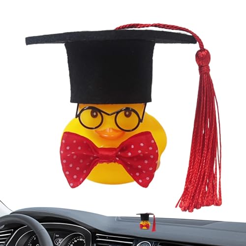 Abschluss Enten 2024, Auto-Entendekoration Armaturenbrett | Gummiente für Abschlusshut | Gummiente Abschlussfeier | Gummiente mit Schleife und Abschluss Enten 2024, Auto-Entendekoration Armaturenbrett | Gummiente für Abschlusshut | Gummiente Abschlussfeier | Gummiente mit Schleife und von Naqqios
