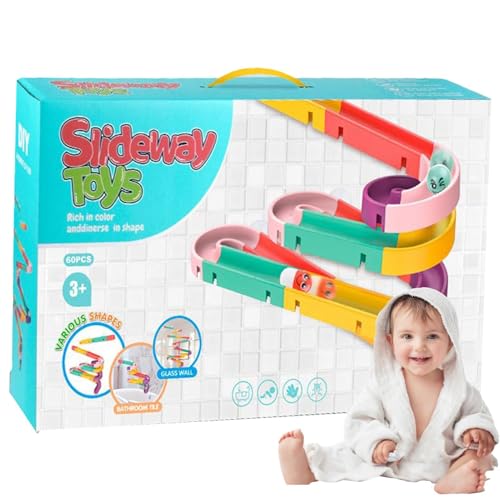 Badewannen-Spielzeug, interaktives Badespielzeug, Wasserbahn, Badespielzeug | Badespielzeug mit Saugnäpfen, lustiges Duschspielzeug für Kinder, Wasserrutsche Badewannen-Spielzeug, interaktives Badespielzeug, Wasserbahn, Badespielzeug | Badespielzeug mit Saugnäpfen, lustiges Duschspielzeug für Kinder, Wasserrutsche von Naqqios