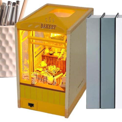 Buchecken-Kits für Erwachsene, Buchecken-Set, Miniatur-Buchecken-Set, zum Basteln, mit Dust Cove und LED-Licht Buchecken-Kits für Erwachsene, Buchecken-Set, Miniatur-Buchecken-Set, zum Basteln, mit Dust Cove und LED-Licht von Naqqios