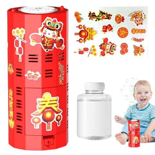 Chinesische Neujahrsblasenmaschine – Mondneujahr Seifenblasenmaschine, automatisches Spielzeug mit Sound und Licht von Naqqios