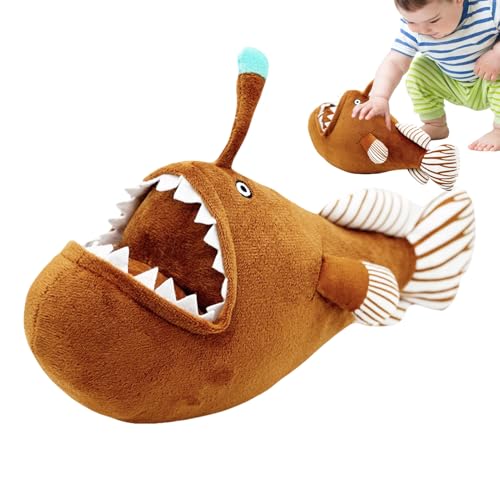 Entzückendes Plüschtier Fisch-Lotte – leuchtendes Plüschtier, phosphoreszierendes Spielzeug | Meeres-Kreatur-Puppe, niedliches Plüschtier Tieffisch mit Leuchtanne, weiches Dekokissen Entzückendes Plüschtier Fisch-Lotte – leuchtendes Plüschtier, phosphoreszierendes Spielzeug | Meeres-Kreatur-Puppe, niedliches Plüschtier Tieffisch mit Leuchtanne, weiches Dekokissen von Naqqios