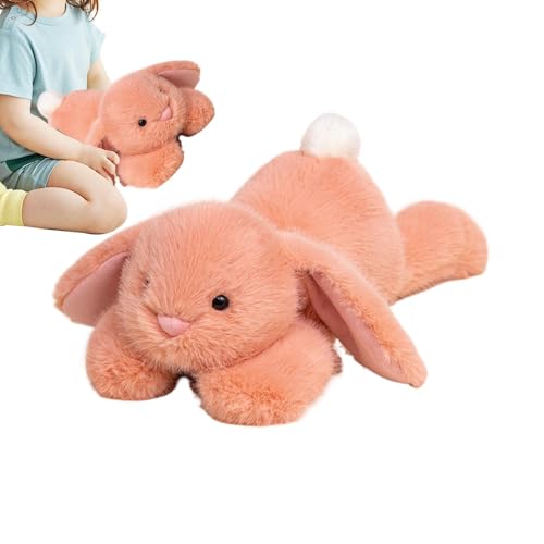 Flauschiges Kaninchen – Plüschtier Kaninchen, liegend, Kollektion Kuscheltiere | Hasenbanner aus Plüsch mit Diskettenohren, realistisches Lieblingsstück für Wohnzimmer Dekoration Flauschiges Kaninchen – Plüschtier Kaninchen, liegend, Kollektion Kuscheltiere | Hasenbanner aus Plüsch mit Diskettenohren, realistisches Lieblingsstück für Wohnzimmer Dekoration von Naqqios